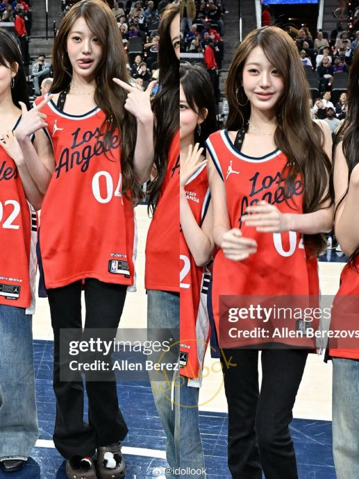 张元英NBA现场生图曝光 路透社镜头下篮球女孩惊