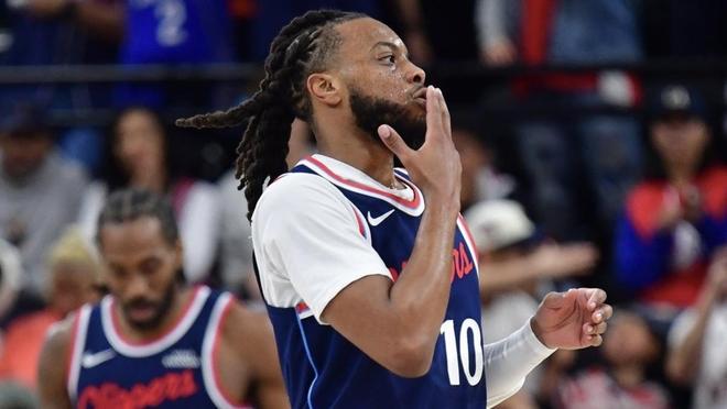 达里厄斯·加兰远射惊艳快船队友 科怀伦纳德惊